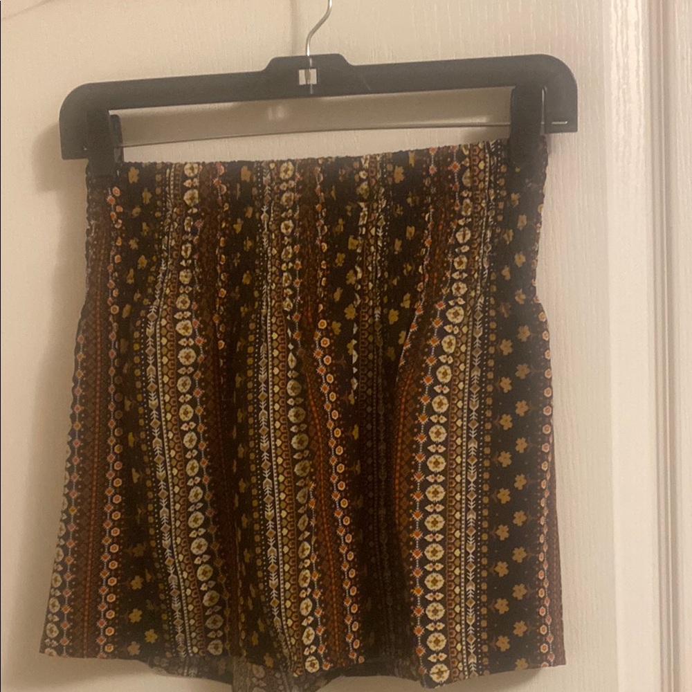 SHEIN Multicolor Patterned Mini Skirt